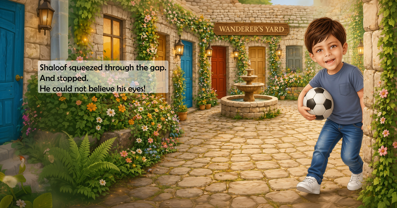 The Secret Courtyard personalised book cover